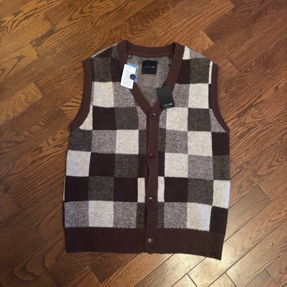 Joe’s Jeans Wabby Knit Vest with Buttons - S
